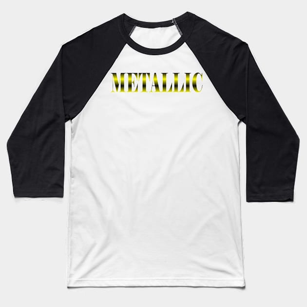 METALLIC YELLOW Baseball T-Shirt by RENAN1989